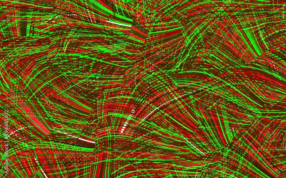 Light Green, Red vector template with bent lines. Light Green, Red vector template with bent lines.