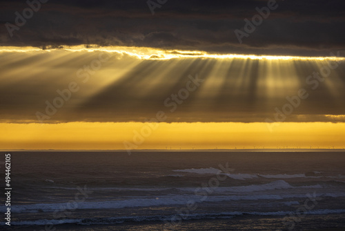 Scenic view of the sunset over a body of water near the shore van Stadens, South Africa photo