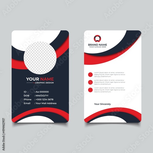 Modern and Clean Business id Card Template