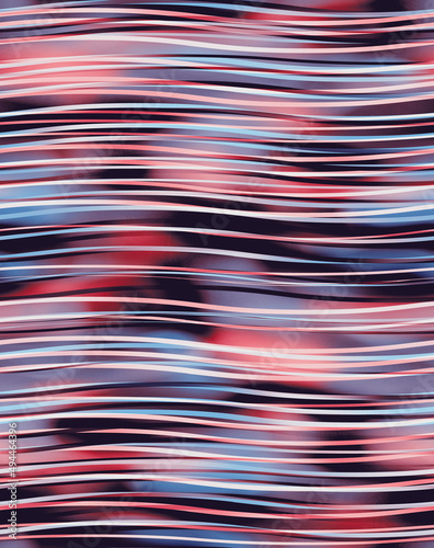 Wavy Ombre Stripes Trendy Fashion Colors Seamless Pattern Blurred Lines Textile Design Perfect for Allover Fabric Print