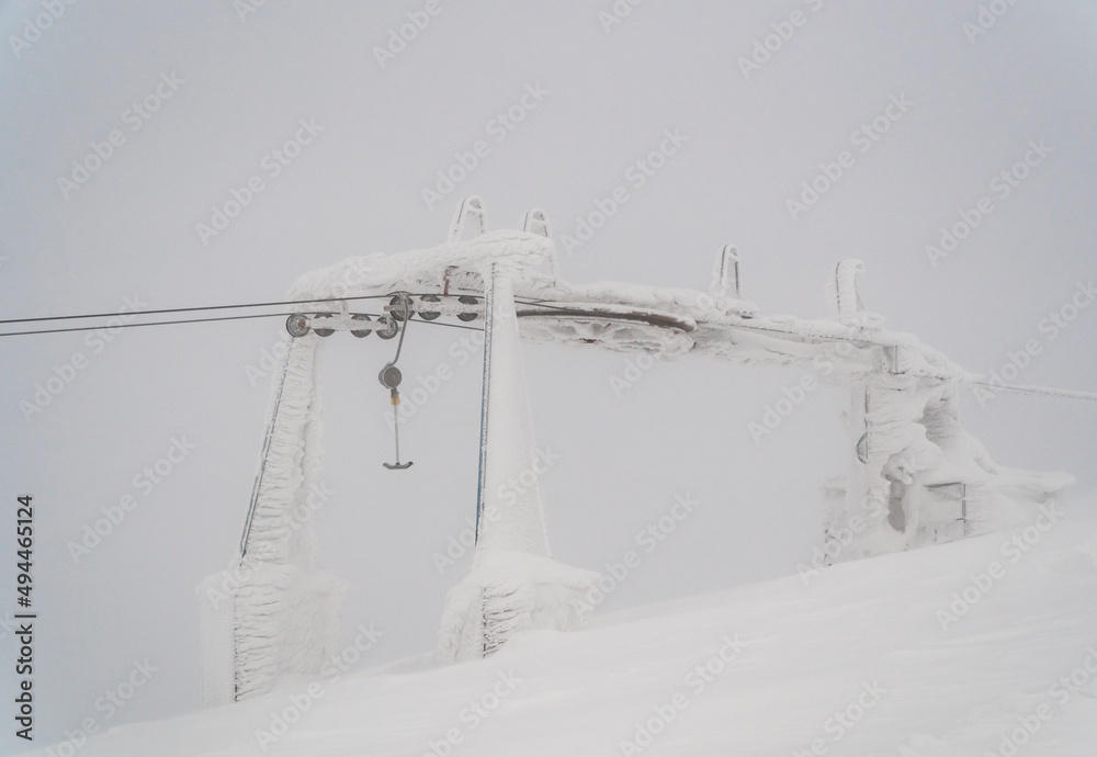 ski lift in the mountains ski lift in the mountains