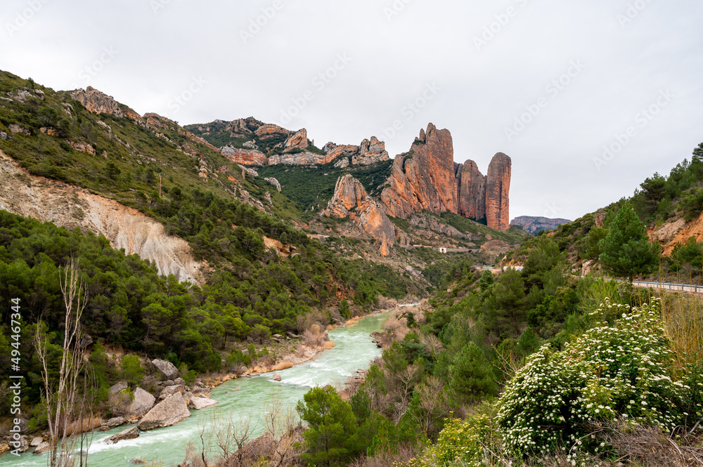 mountain river in the mountains in spain