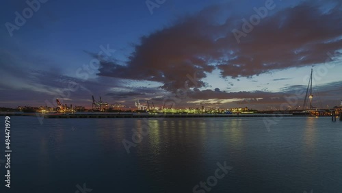 Biscayne Bay Timelapse Port of Miami Dade HDR