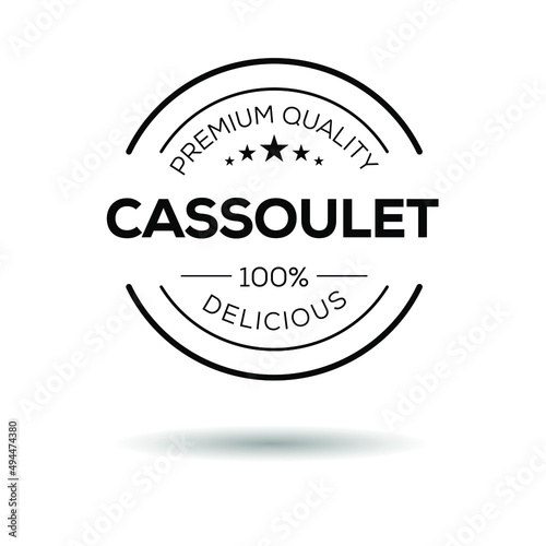 Creative (Cassoulet) logo, Cassoulet sticker, vector illustration.