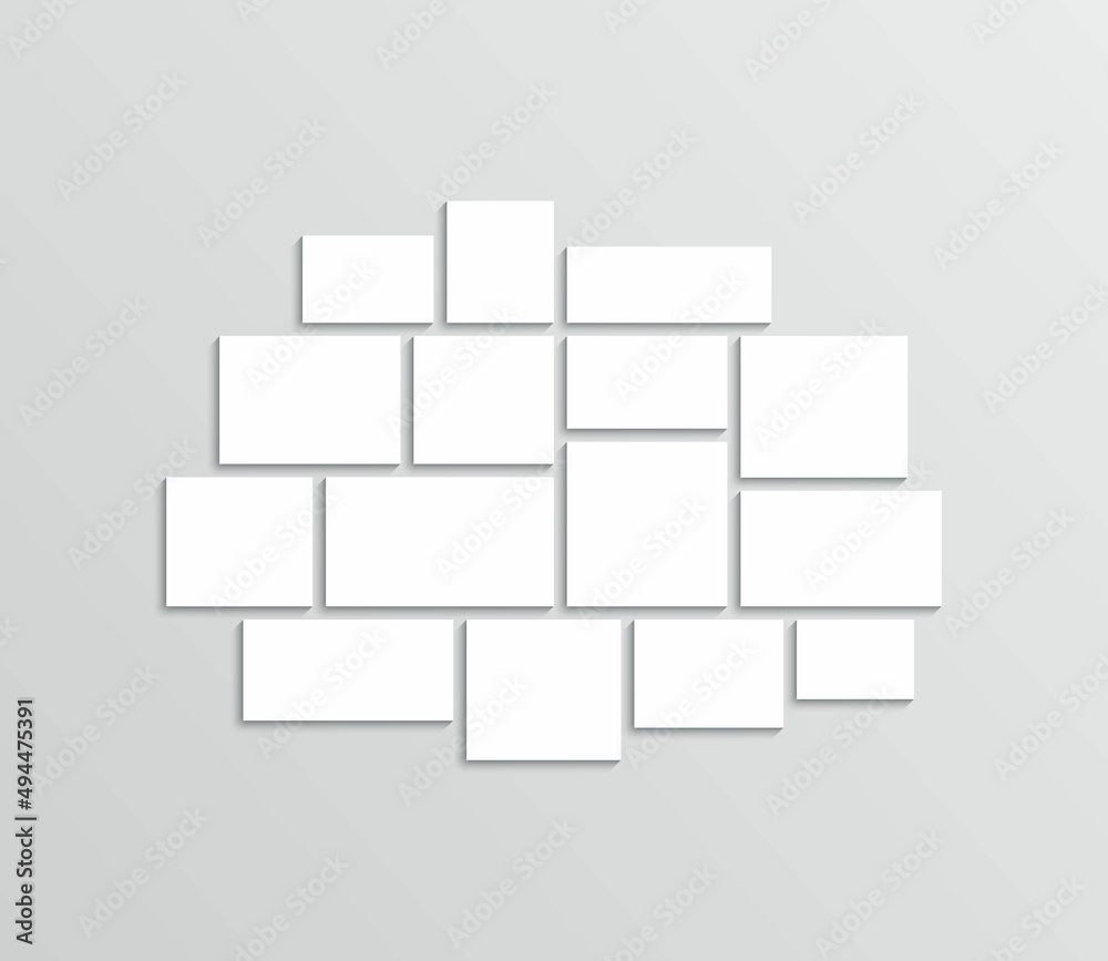 Collage grid. Moodboard template. Photo mood board layout. Mosaic pictures. Frames Images. Album brandboard. Gallery banner. Retro presentation background. Organised portfolio. Vector illustration Collage grid. Moodboard template. Photo mood board layout. Mosaic pictures. Frames Images. Album brandboard. Gallery banner. Retro presentation background. Organised portfolio. Vector illustration