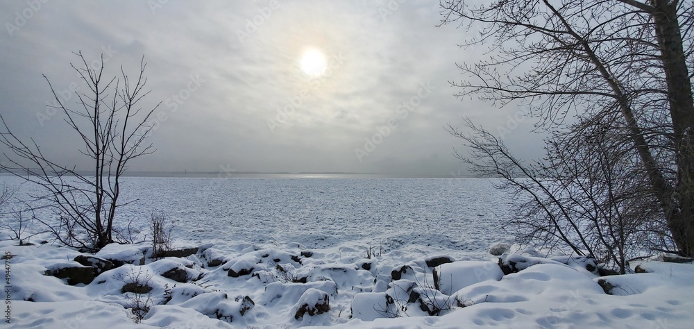 Naklejka premium Snow day