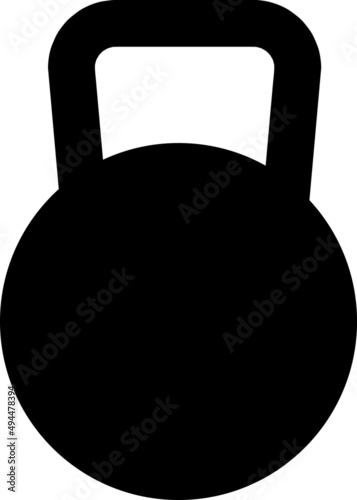 kettlebell icon, weight vector on white background..eps
