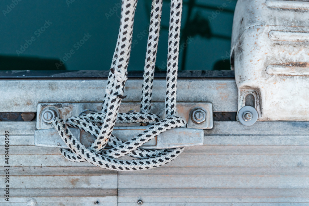Fototapeta premium Sailor mooring knot