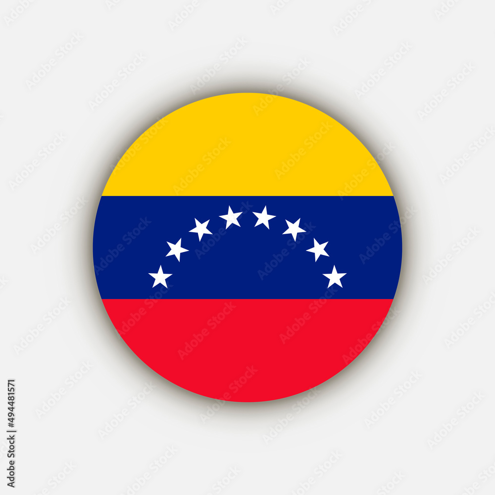 Country Venezuela. Venezuela flag. Vector illustration.