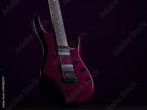 Burgundy body of mystic dreams guitar
