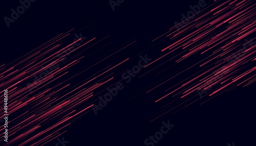 Modern abstract high-speed light effect. Technology futuristic dynamic motion on blue background. Movement pattern for banner or poster design background concept.