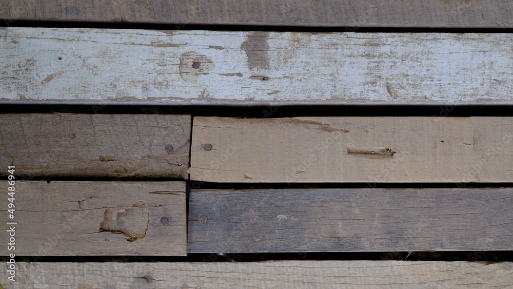 Fototapeta premium floor of wood bridge background