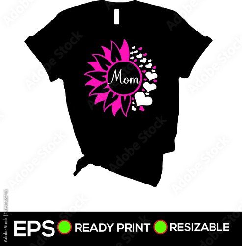 Mother's Day T-shirt Design Full Resizable Vector 