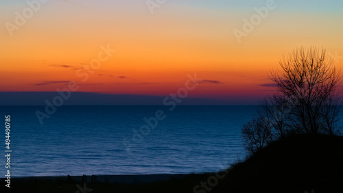 Lake Michigan Sunset  Muskegon County  Michigan