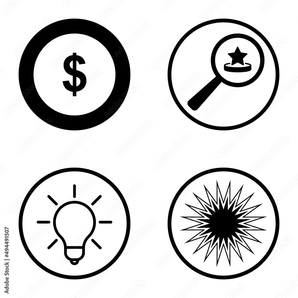 Circles1-2 Flat Icon Set Isolated On White Background Circles1-2 Flat Icon Set Isolated On White Background