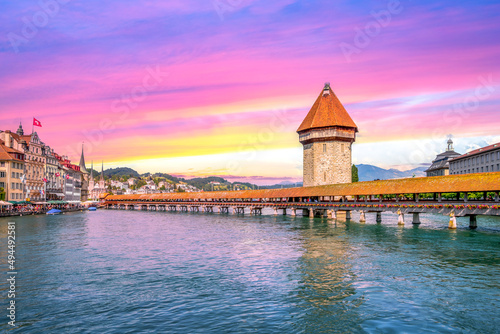 Kapellbrücke, Luzern, Schweiz 