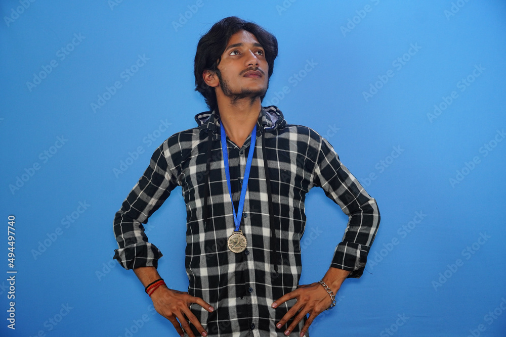 handsome man victory image hd