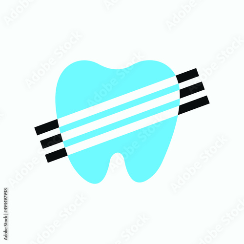 dental shine vector logo 