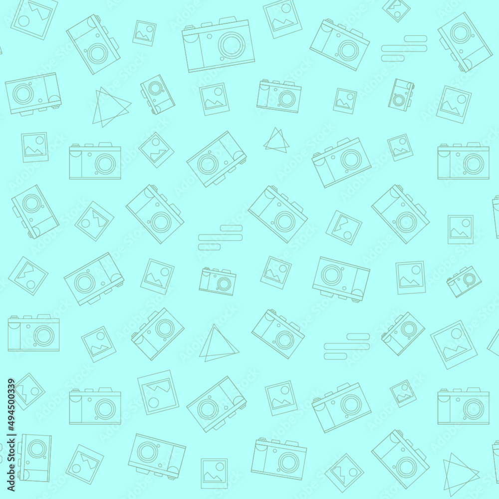 custom made wallpaper toronto digitalwallpaper with linear illustrations of photographic camera