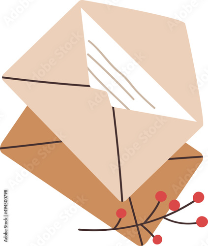 Craft Envelopes Colored Illustration