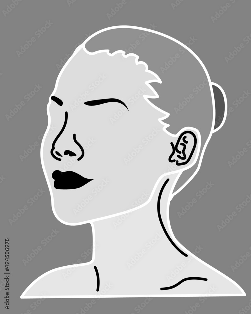 silhouette of a woman person