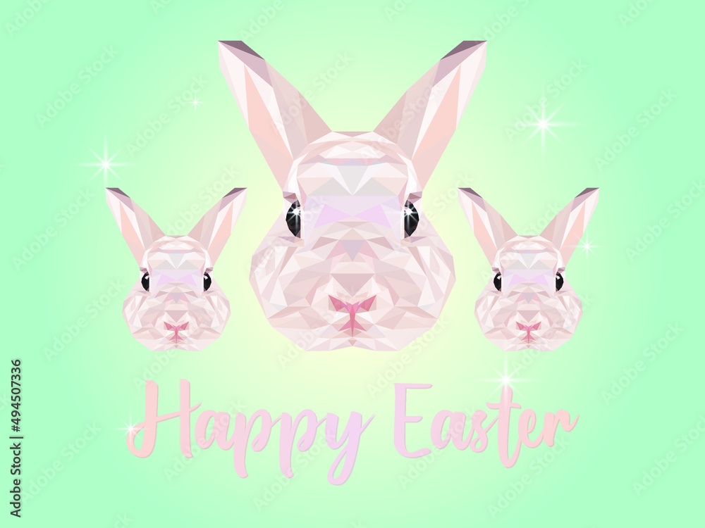 Easter background with rabbits. Vector illustration Easter background with rabbits. Vector illustration