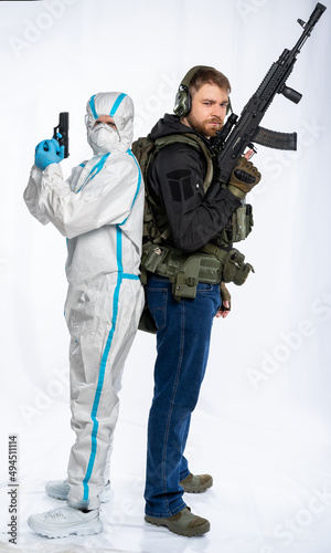 military man and physician in chemical protection on guard of mankind. the concept of cooperation between the military and scientists and protection from the bacteriological attack of terrorists