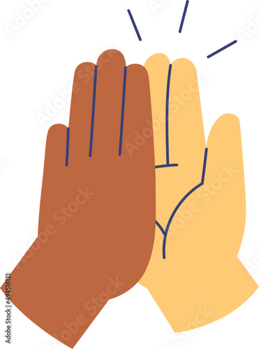 Clapping Hands Cartoon Illustration