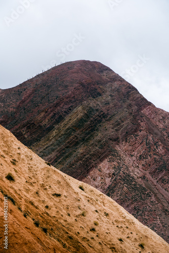 Beautiful view of The Quebrada de Humahuaca located in the province of Jujuy in northwest Argentina photo