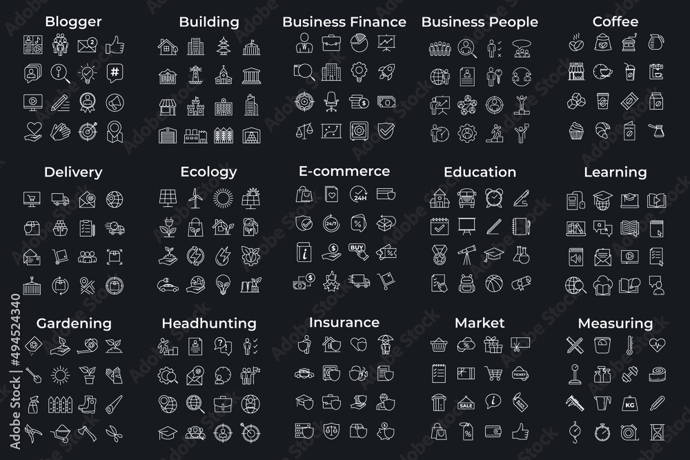 Mega Icon Set mega pack icon set symbol template for graphic and web design ...