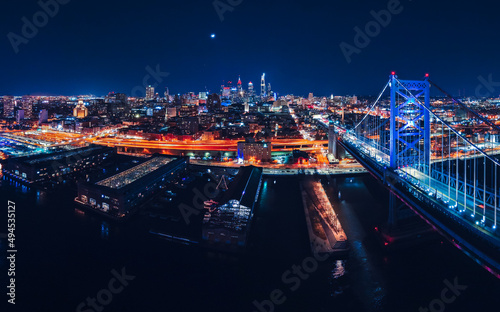 Ben Franklin Bridge Philadelphia  © Moises