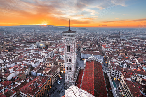 Giottos Bell Tower in Florence, Italy