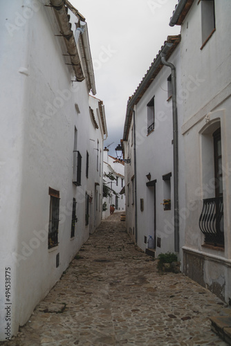 Fototapeta Naklejka Na Ścianę i Meble -  Calles de castellar de la frontera, pueblo blanco de andalucia