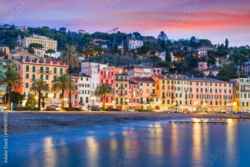 Εκτύπωση καμβά The coast of Santa Margherita Ligure, Italy