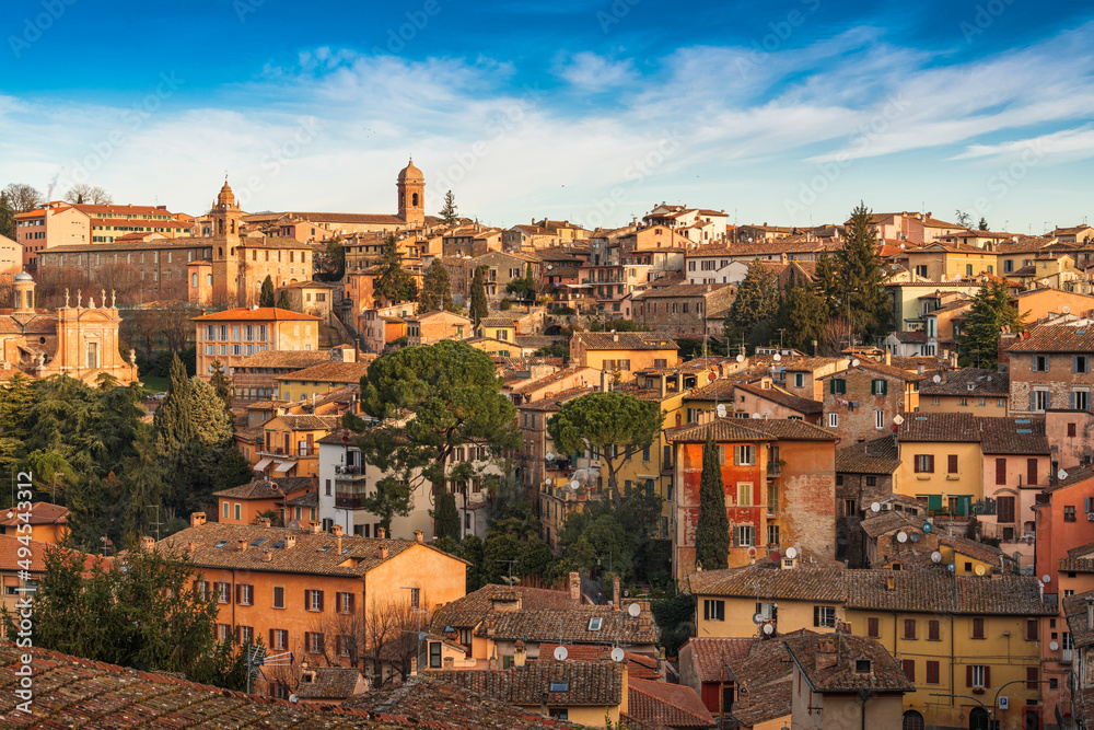 Perugia, Italy Old Town Skyline