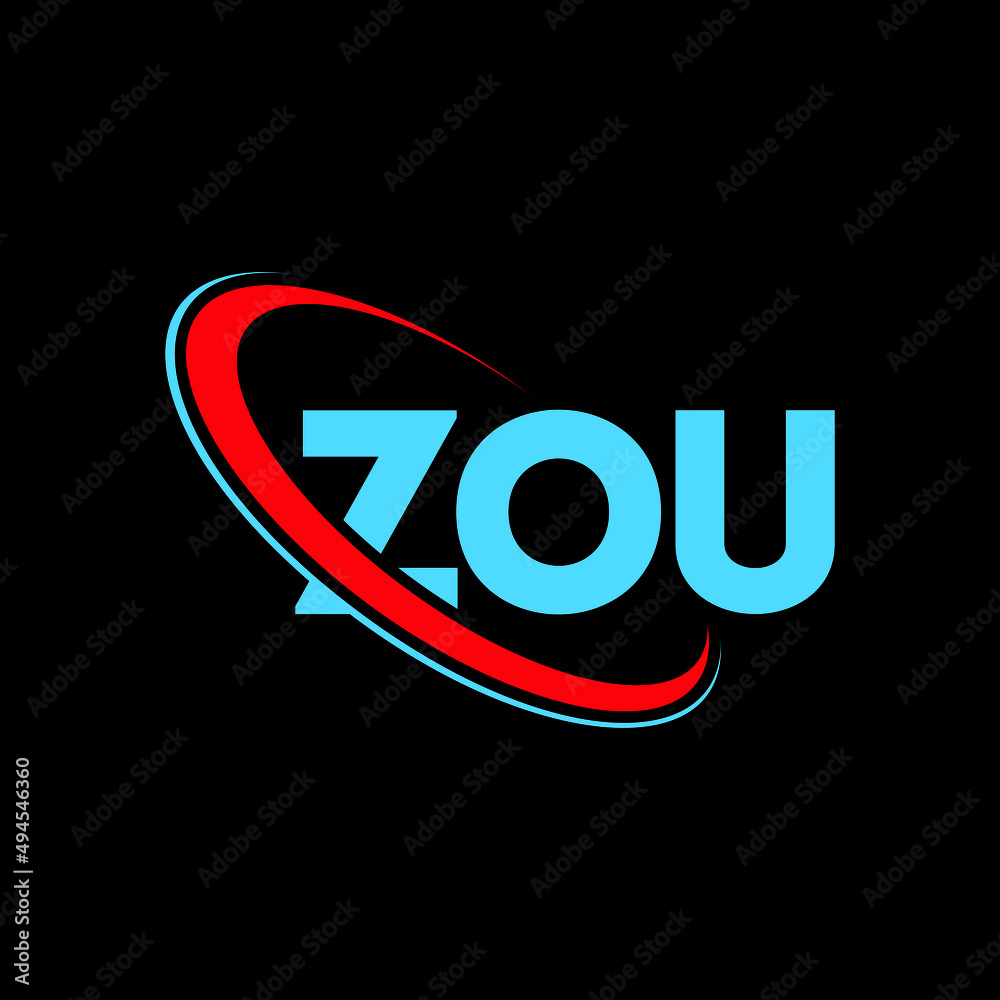 Vecteur Stock ZOU logo. ZOU letter. ZOU letter logo design. Initials ZOU logo linked with circle Vecteur Stock ZOU logo. ZOU letter. ZOU letter logo design. Initials ZOU logo linked with circle