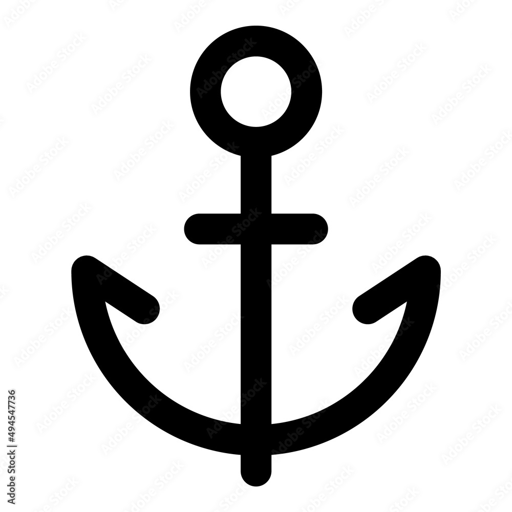 Anchor Flat Icon Isolated On White Background Anchor Flat Icon Isolated On White Background
