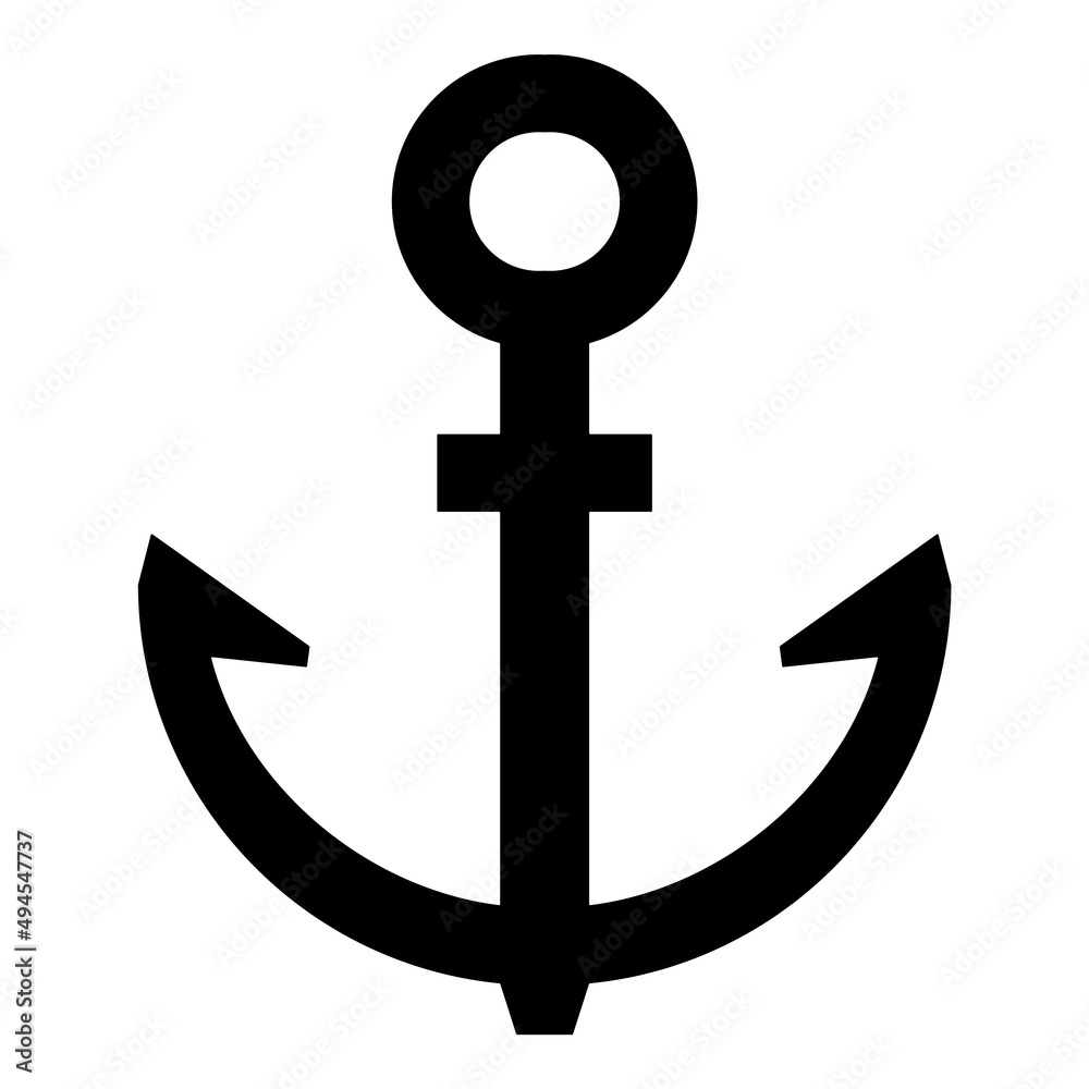 Anchor Flat Icon Isolated On White Background Anchor Flat Icon Isolated On White Background