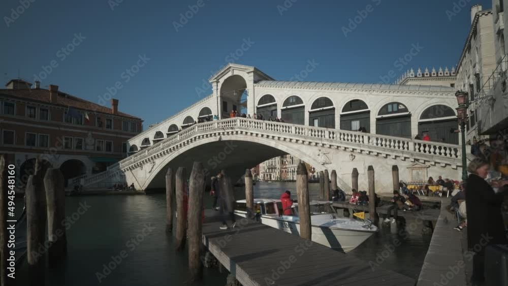 Rialto Bridge Timelapse in Venice, Venezia Italy Rialto Bridge Timelapse in Venice, Venezia Italy
