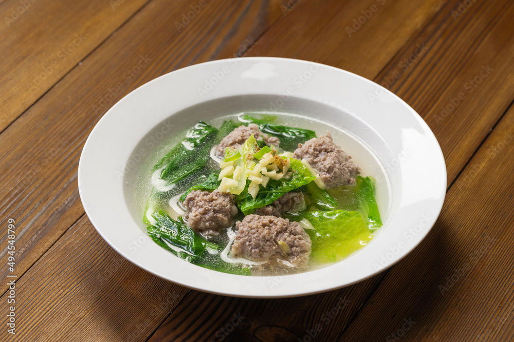 Chinese specialties, Chinese cabbage, meatballs Chinese specialties, Chinese cabbage, meatballs