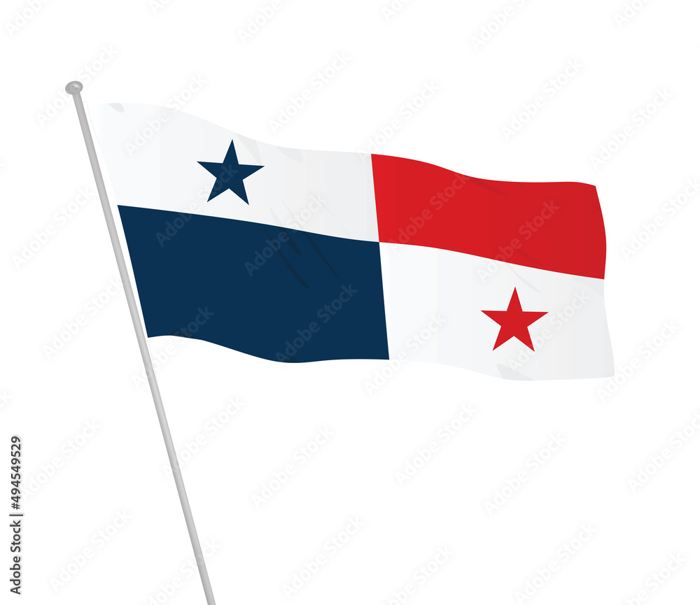 Panama national flag. vector illustration Panama national flag. vector illustration