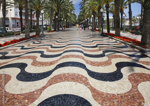 Obraz na płótnie Esplanade of Spain - Explanada de Espana in Alicante. Spain w salonie