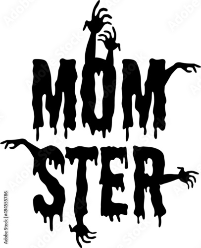 Illustration "Mom Ster" isolated on a white background