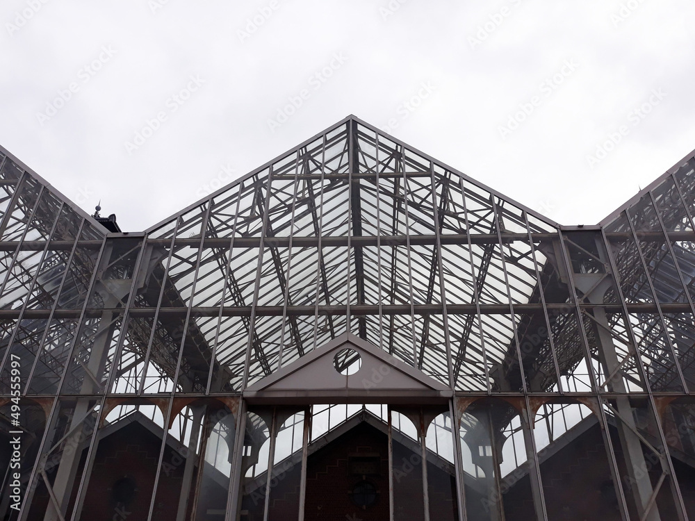 Ancien bâtiment minier dans les hauts de france