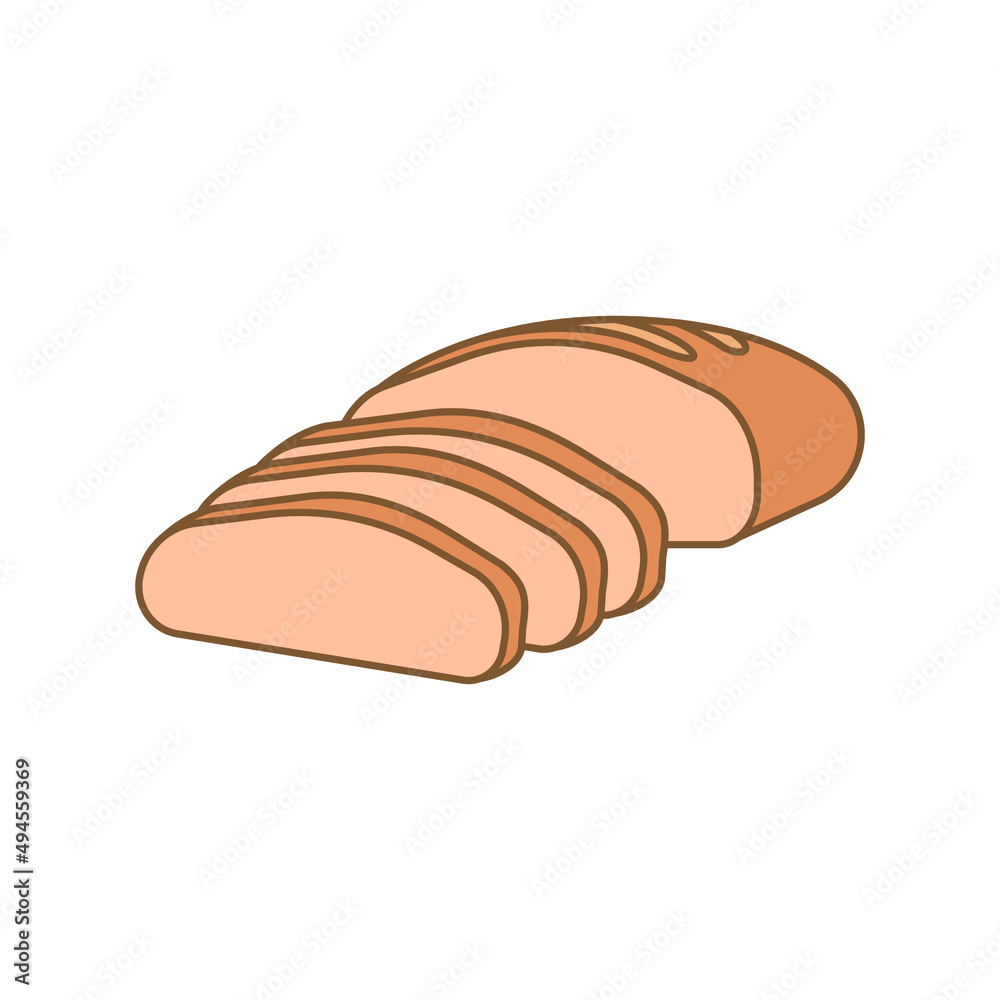 Bread Icon On Transparent Background.
Bread Icon On Transparent Background.