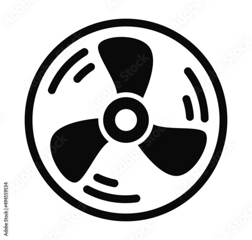 Fan propeller or ventilator icon