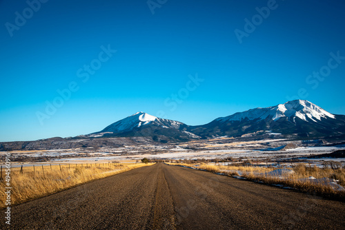 Scenic road view in Southern Colorado
