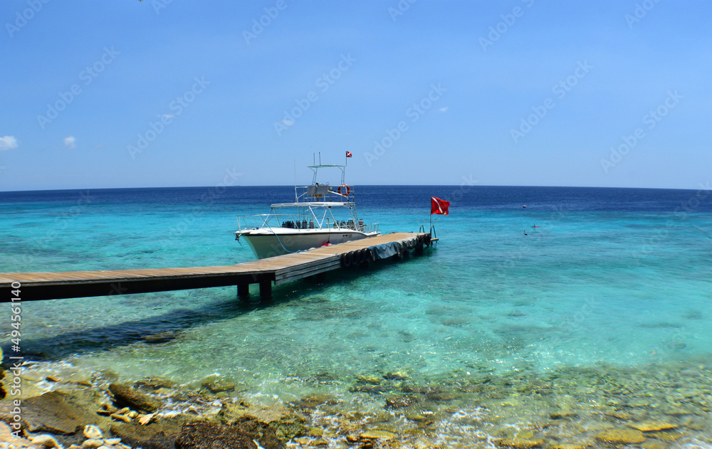 scuba diving , paradise island , caribbean sea , Curacao