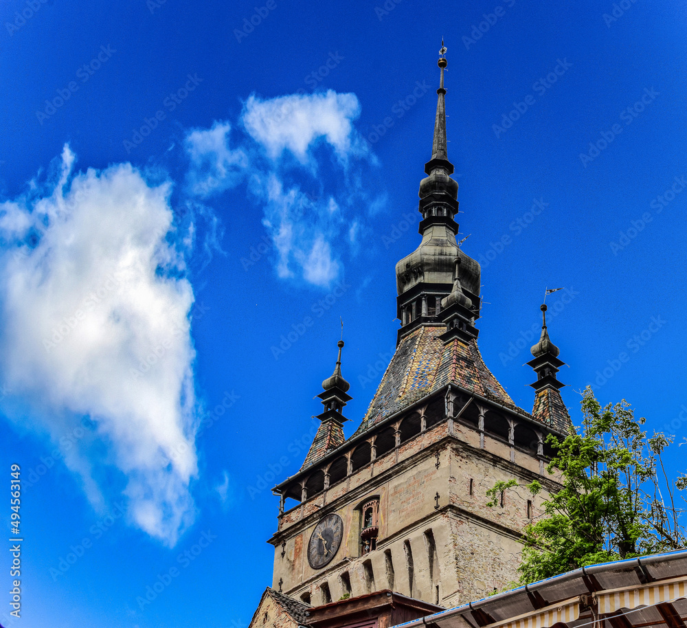 The clock tower in the citadel of Sighisoara 96