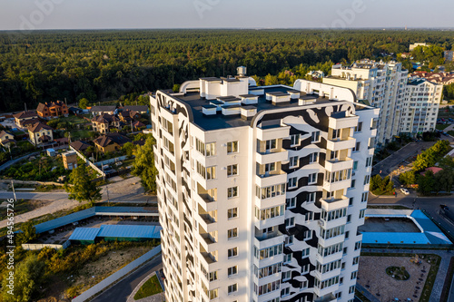 Building in the Savana block, Brovary, Ukraine photo